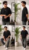 Erkek Siyah Bisiklet Yaka Basic T-Shirt 